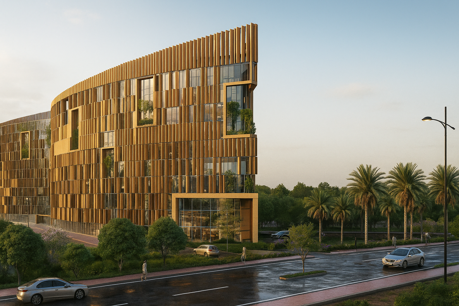 Technopark exterior office building, Kerala designed by CP Kukreja Architects